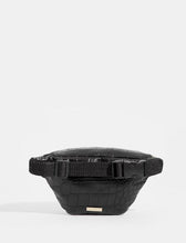 Load image into Gallery viewer, Black Croc Bum Bag