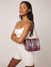 Load image into Gallery viewer, Roxy Pink Snake Cross Body Bag