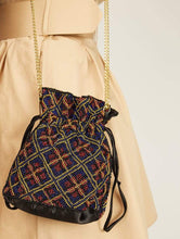 Load image into Gallery viewer, Tilly Tartan Beaded Cross Body Bag