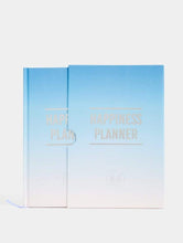 Load image into Gallery viewer, 100 Day Happiness Planner Blue White