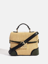 Load image into Gallery viewer, Gia Straw Tote Bag
