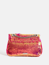 Load image into Gallery viewer, Corri Fuchsia Sequin Cross Body Bag