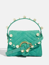 Load image into Gallery viewer, Pearl Teal Cross Body Bag