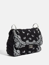 Load image into Gallery viewer, Black Bandana Printed Cross Body Bag