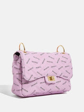 Load image into Gallery viewer, Lilac Dramatic Slogan Cross Body Bag