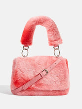 Load image into Gallery viewer, Tasmin Pink Faux Fur Shoulder Bag