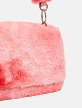 Load image into Gallery viewer, Tasmin Pink Faux Fur Shoulder Bag