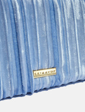 Load image into Gallery viewer, Blue Crinkle Purse