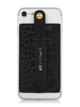 Load image into Gallery viewer, Black Croc Phone Grip