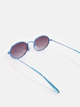 Load image into Gallery viewer, Blue Oval Sunglasses