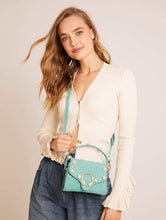 Load image into Gallery viewer, Pearl Teal Cross Body Bag