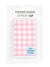 Load image into Gallery viewer, Gingham Portable Charger