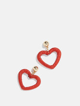 Load image into Gallery viewer, Knitted Heart Earrings