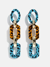Load image into Gallery viewer, Leopard Resin Drop Earrings