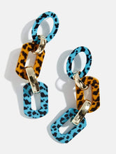 Load image into Gallery viewer, Leopard Resin Drop Earrings
