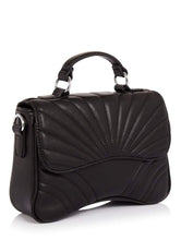 Load image into Gallery viewer, Maisie Ripple Black Cross Body Bag