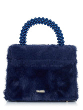 Load image into Gallery viewer, Navy Terina Tote Bag