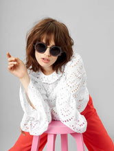 Load image into Gallery viewer, Kitty Purple Glitter Sunglasses