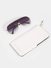 Load image into Gallery viewer, Quay x JLo El Dinero Sunglasses in Gold Black Fade