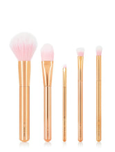 Load image into Gallery viewer, Rose Gold Portfolio Makeup Brush Set