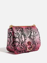 Load image into Gallery viewer, Roxy Pink Snake Cross Body Bag