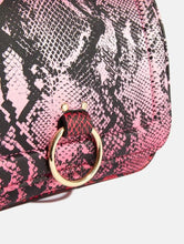 Load image into Gallery viewer, Roxy Pink Snake Cross Body Bag
