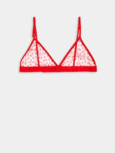 Load image into Gallery viewer, Ditsy Heart Mesh Bralette