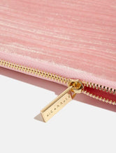 Load image into Gallery viewer, Pink Crinkle Velvet Laptop Case