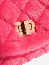 Load image into Gallery viewer, Charlie Pink Borg Cross Body Bag