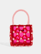 Load image into Gallery viewer, Penelope Heart Beaded Tote Bag