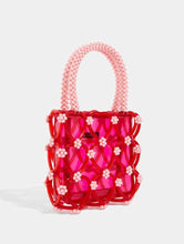 Load image into Gallery viewer, Penelope Heart Beaded Tote Bag