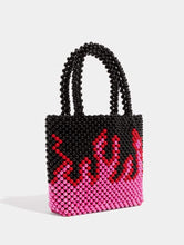 Load image into Gallery viewer, Penelope Flame Beaded Tote Bag