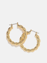 Load image into Gallery viewer, Twisted Hoop Earrings