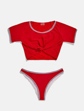 Load image into Gallery viewer, Santorini Red Bikini Bottoms