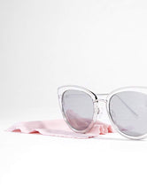 Load image into Gallery viewer, Abby Clear Silver Frame Kitten Sunglasses