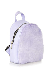 Load image into Gallery viewer, Lilac Fur Mini Backpack
