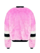 Load image into Gallery viewer, Pinkie Faux Fur Bomber Jacket
