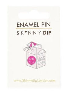 100% Alcohol Enamel Pin