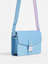 Load image into Gallery viewer, Blue Glitter Alva Mini Cross Body Bag
