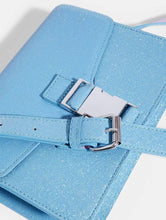 Load image into Gallery viewer, Blue Glitter Alva Mini Cross Body Bag
