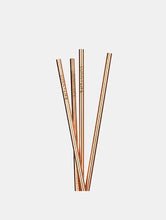 Load image into Gallery viewer, Sunnylife Set of 4 Rose Gold Metal Straws
