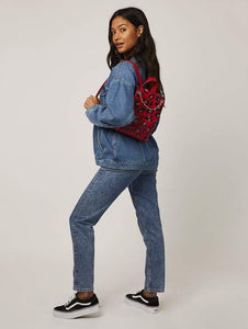 Ada Red Leopard Backpack