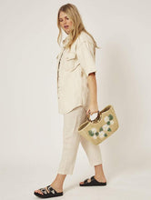 Load image into Gallery viewer, Kaia Straw Tote Bag
