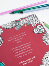 Load image into Gallery viewer, Keep Calm and Colour with Love Colouring Book
