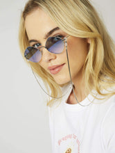 Load image into Gallery viewer, Silver Crystal Sunglasses Chain
