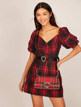 Load image into Gallery viewer, Carrie Check Shoulder Bag

