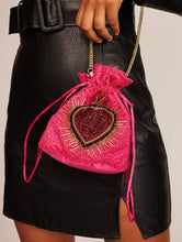 Load image into Gallery viewer, Flaming Heart Clutch Bag
