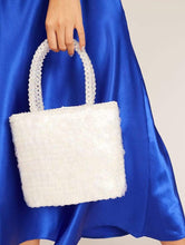 Load image into Gallery viewer, Lia Shell Sequin Beaded Tote Bag
