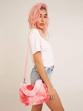 Load image into Gallery viewer, Tasmin Pink Faux Fur Shoulder Bag
