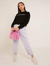 Load image into Gallery viewer, Liza Faux Fur Orchid Tote Bag
